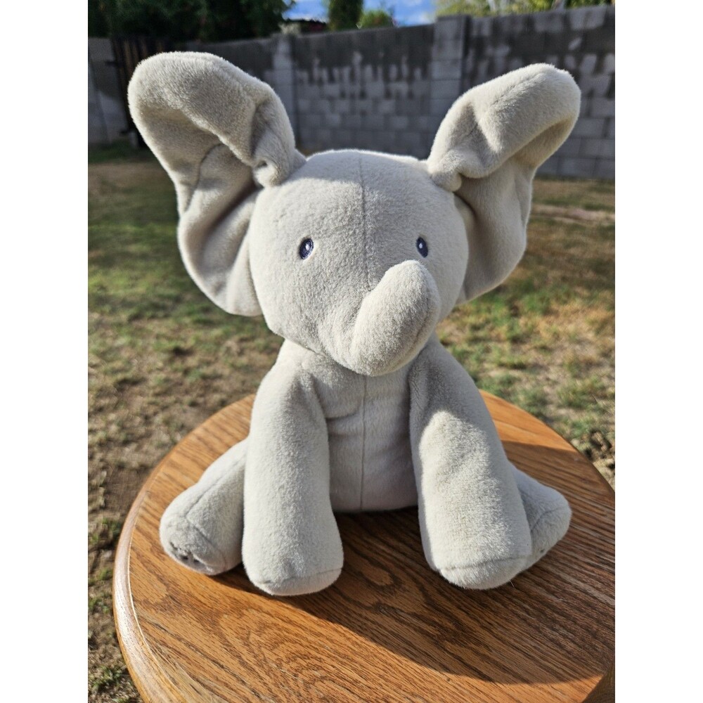 Baby GUND Flappy Peek-a-Boo Elephant Sings Do Your Ears Hang Low Plush #4053934